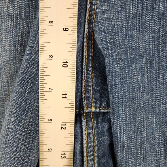 Torrid Relaxed Boot Cut Denim Jeans Women's Plus 26R High Rise Blue Distressed - Picture 5 of 10